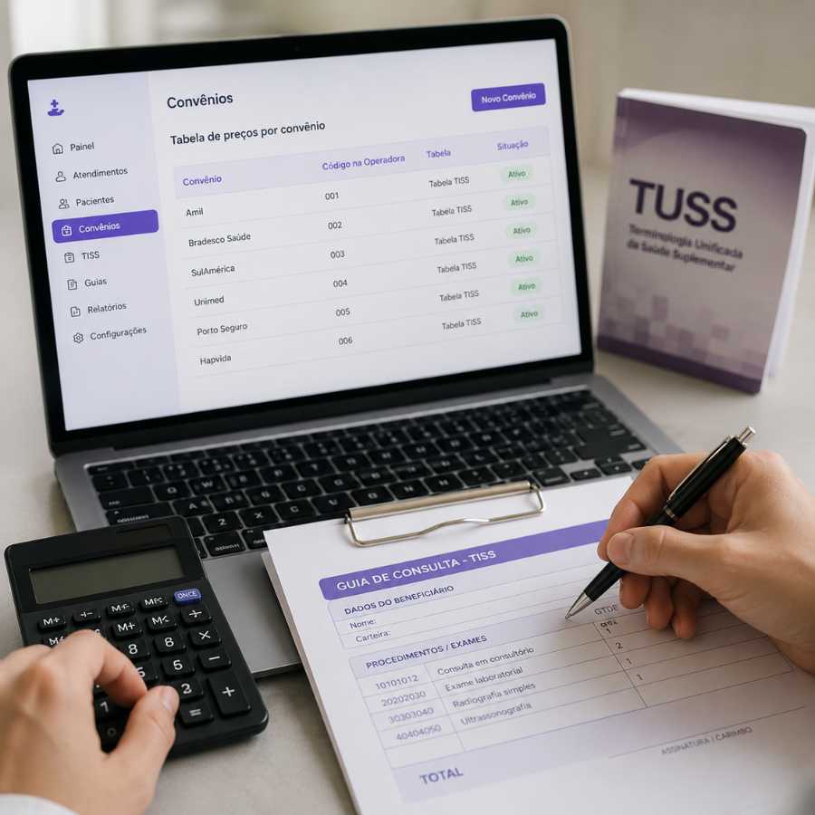 Faturamento de convênios TISS no SmartDoctor