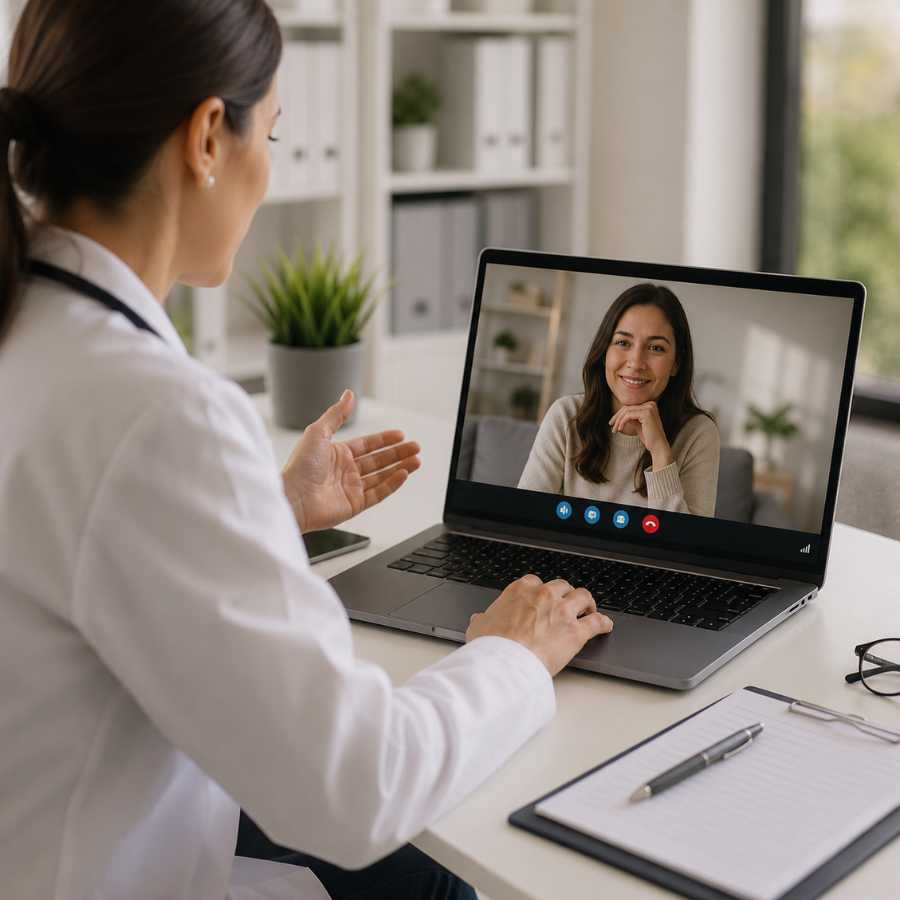 Telemedicina com espelhamento de tela no SmartDoctor